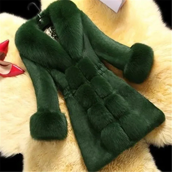 Beatrice Faux Fur Collar Coat