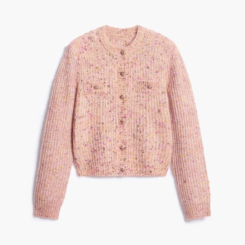 Nina Cropped Knit Cardigan