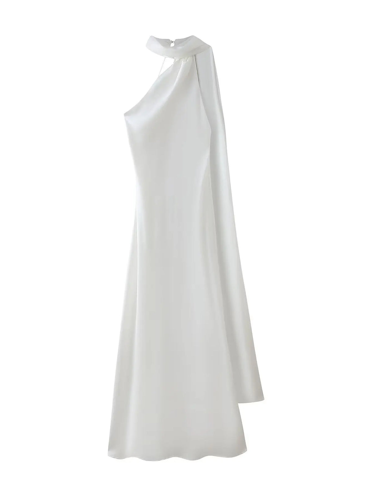 Seraphina Satin Halter Gown