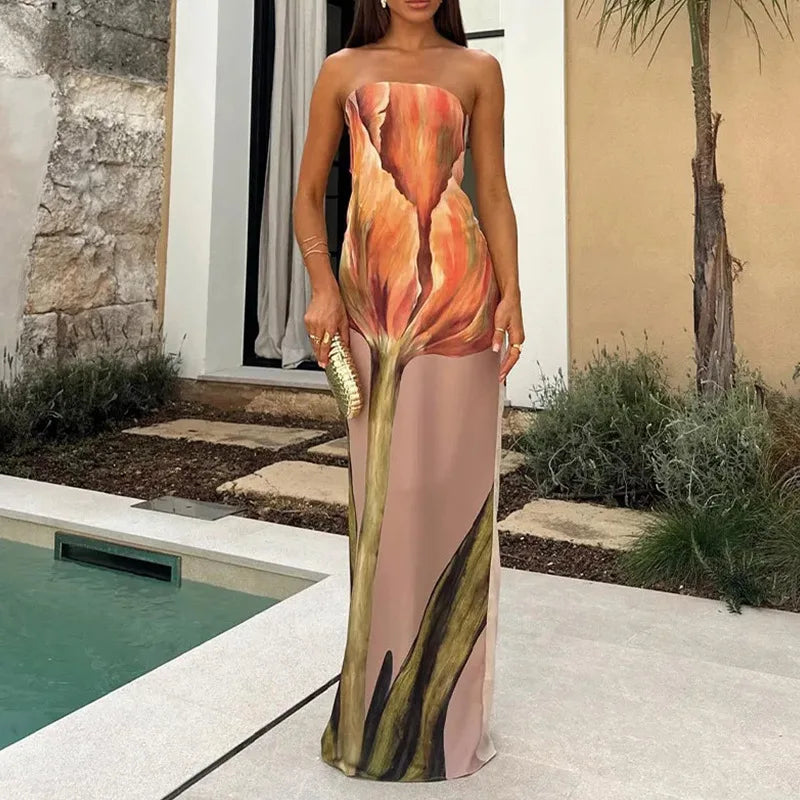Camille Backless Maxi Dress